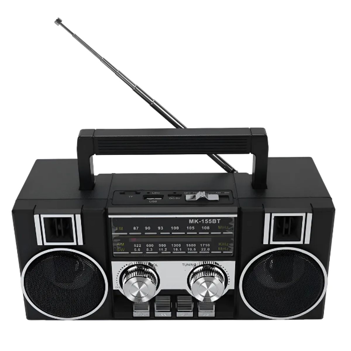 GENERICO - Radio Retro Tfusbbluetoothhi Fi Stereo Antena Mk-155bt