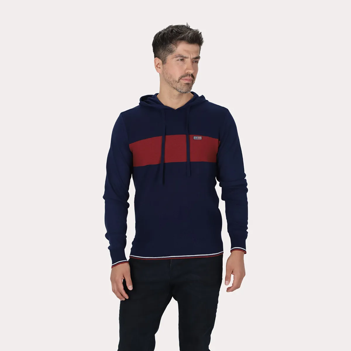 GANGSTER - Chaleco Mosaic Azul Marino Gangster