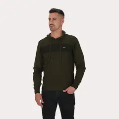 GANGSTER - Chaleco Etch Oliva Oscuro