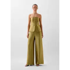 SCALPERS - PANTALÓN FLUIDO METALIZADO PINZAS