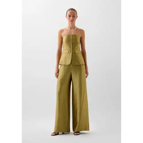 SCALPERS - PANTALÓN FLUIDO METALIZADO PINZAS