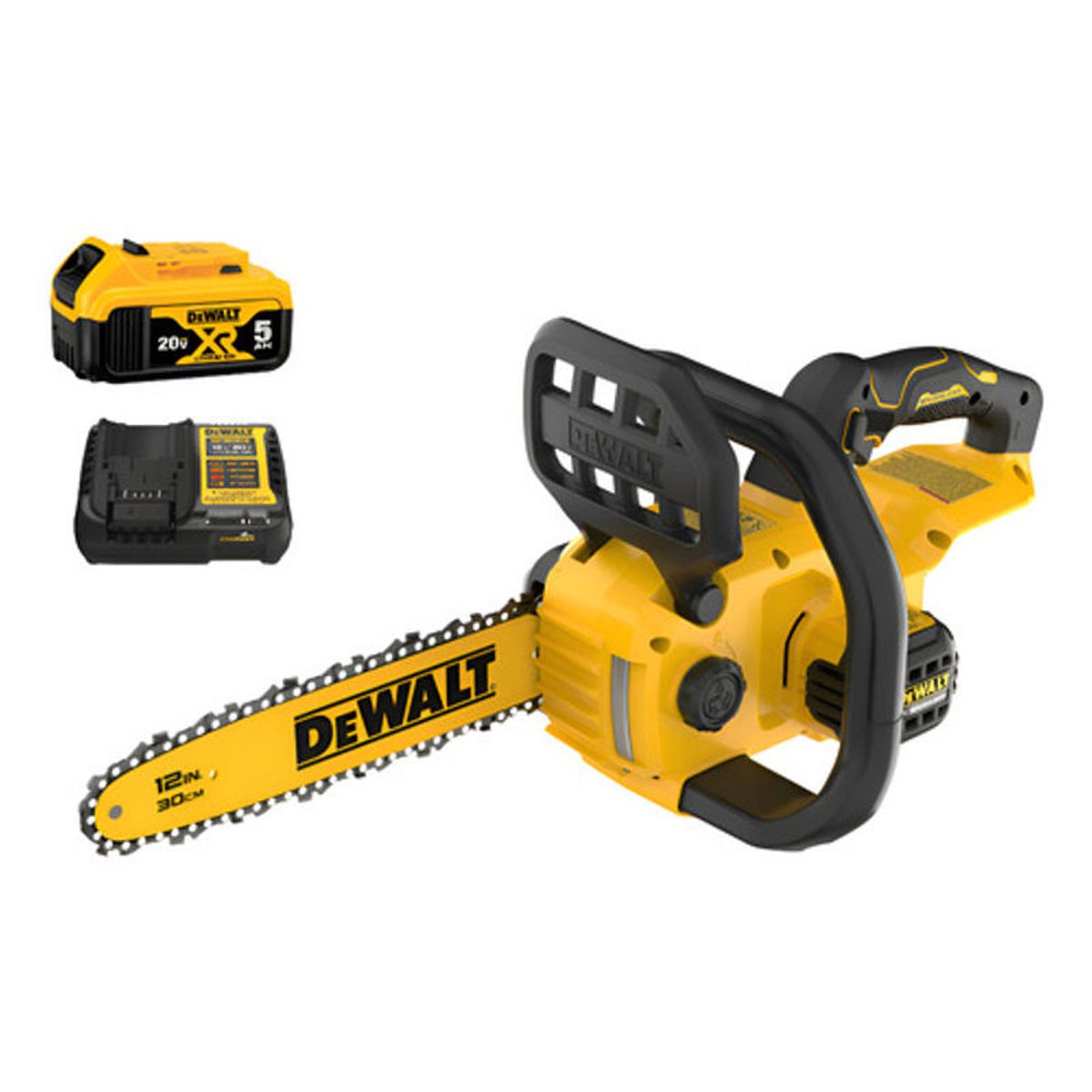 GENERICO - Motosierra Inalámbrica DeWalt 20V 12 con Batería 5Ah