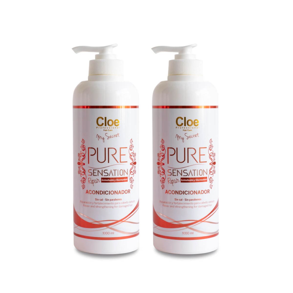 CLOE - Set x2 Cloe Acondicionador Pure Sensation Reparacion Lt