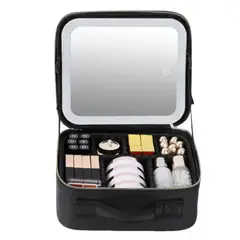 MOVI - Cosmetiquero con espejo luz led y Organizador