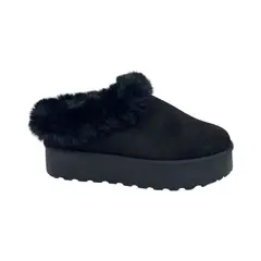 HERIEL - Pantufla Negra Chiporro Mujer