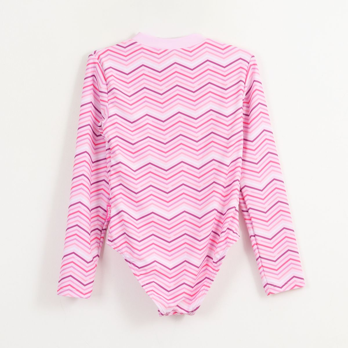 BARBIE - Traje de baño entero Niña Rosado Rayas Estampado Barbie