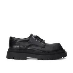 LANDAZURI - Zapato Cuero Rinho Negro Caviar