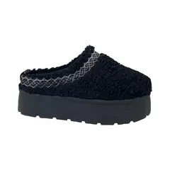 HERIEL - Pantufla Negra Chiporro Mujer