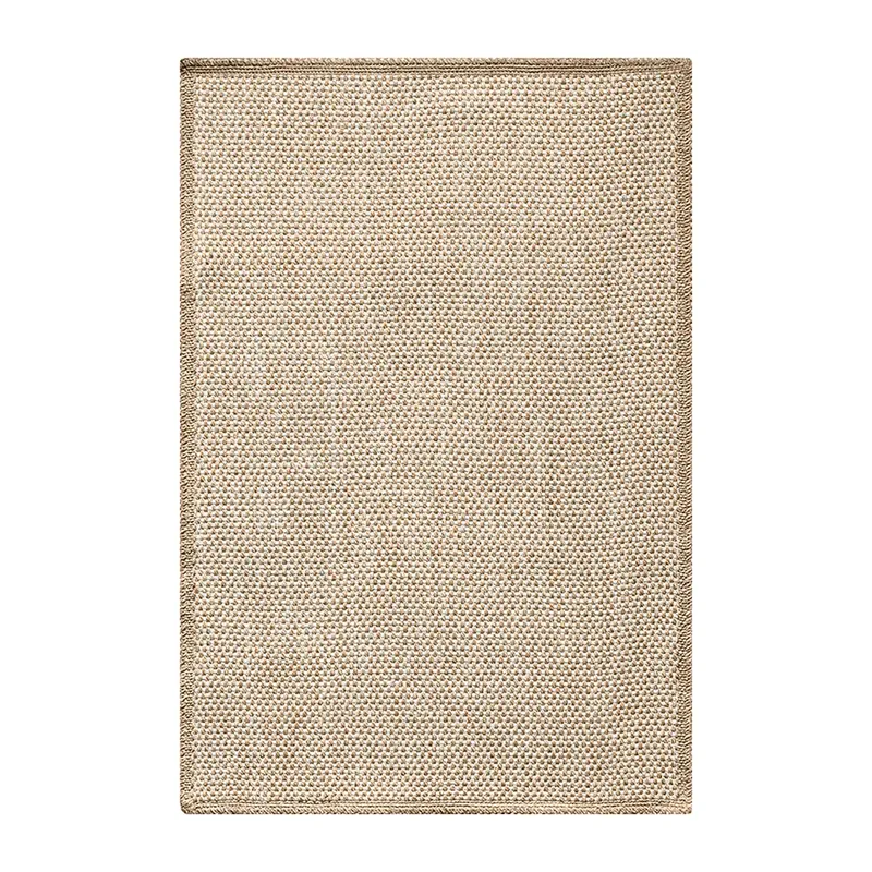 BAZHARS - Bajada de Cama Yute 080X120 cm Lavable Natural Negro Craft 560306 Bazhars