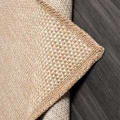 BAZHARS - Bajada de Cama Yute 080X120 cm Lavable Natural Negro Craft 560306