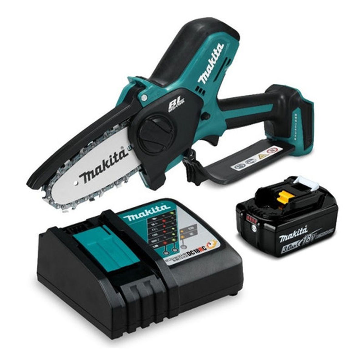 GENERICO - Motosierra de Mano 4 18V Makita DUC101SF Turquesa