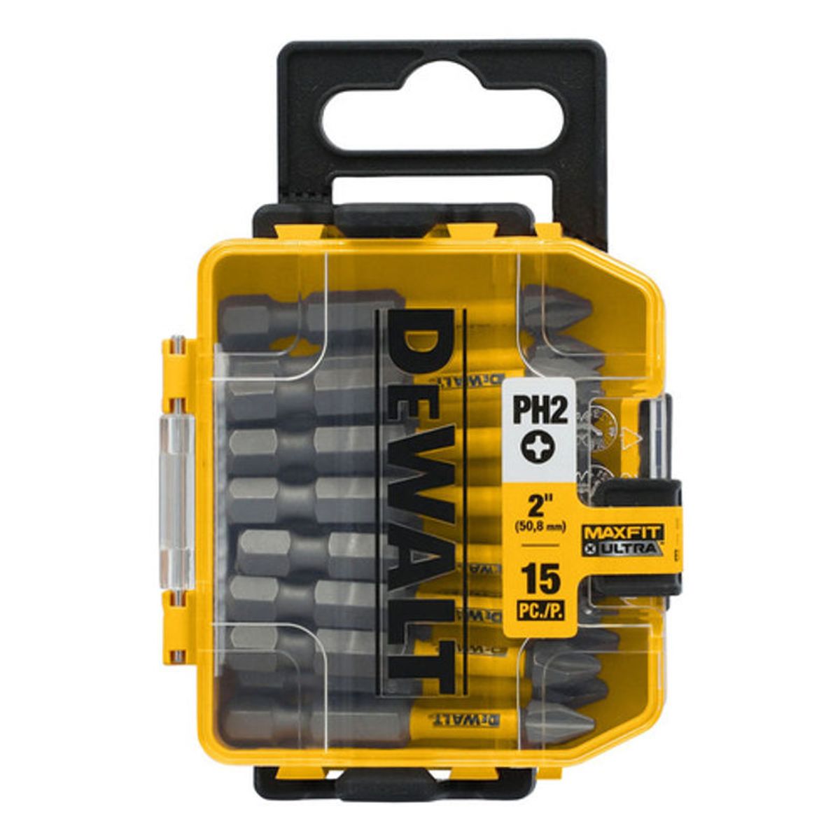 GENERICO - Set 15 Puntas Phillips 2 Ph2 Maxfit Dewalt Dwa1ph2umf15