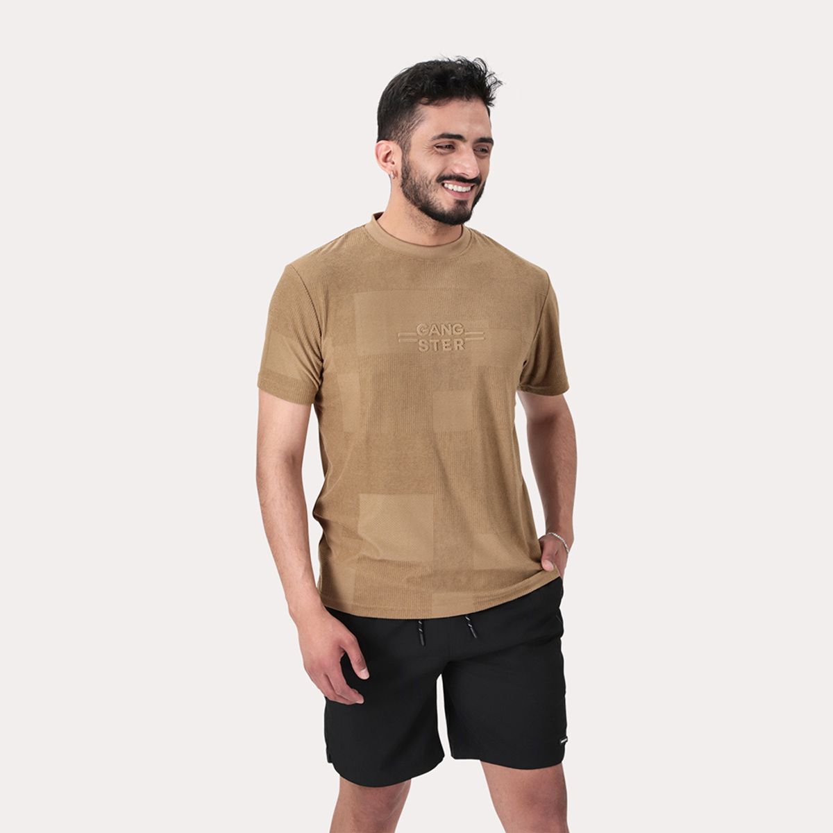 GANGSTER - Polera Mc Jaquard 135 St  Café Gangster