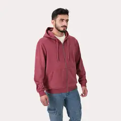 GANGSTER - Poleron Full Zipper Fleece Addison Vino