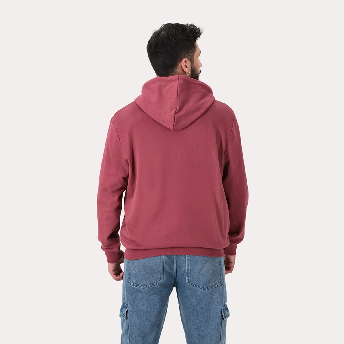 GANGSTER - Poleron Full Zipper Fleece Addison Vino Gangster