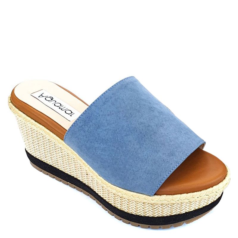 AGUAMAR - Sandalia mujer Alta Lisa Jeans