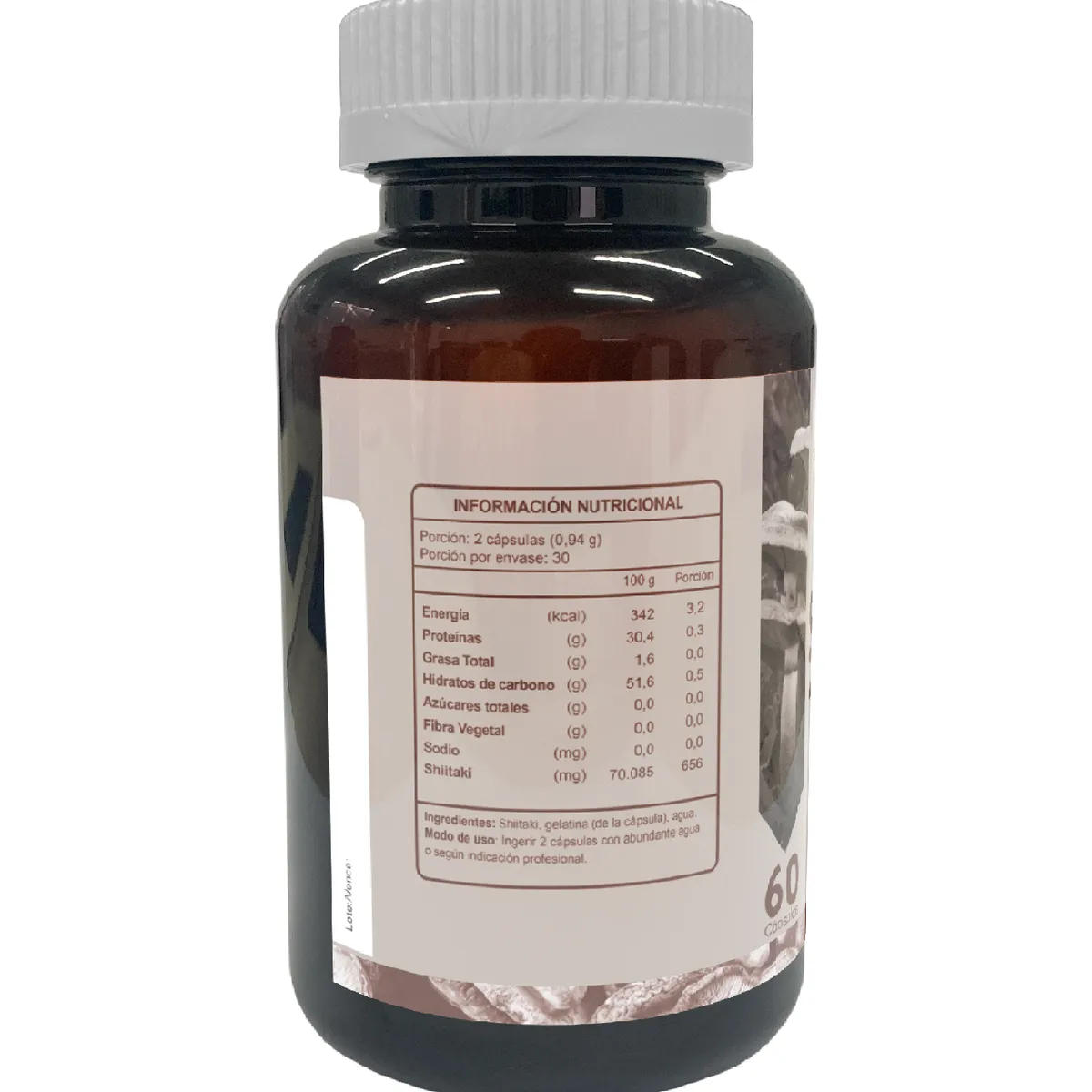 FNL - Shiitake Mushroom Fnl 2 Frascos 2x60 Caps. Sistema Inmune