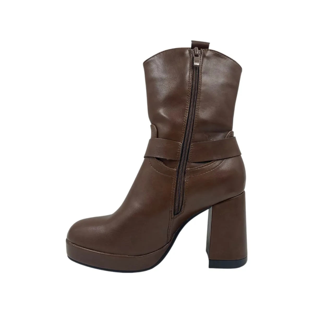 HERIEL - Bota Café Taco Mujer