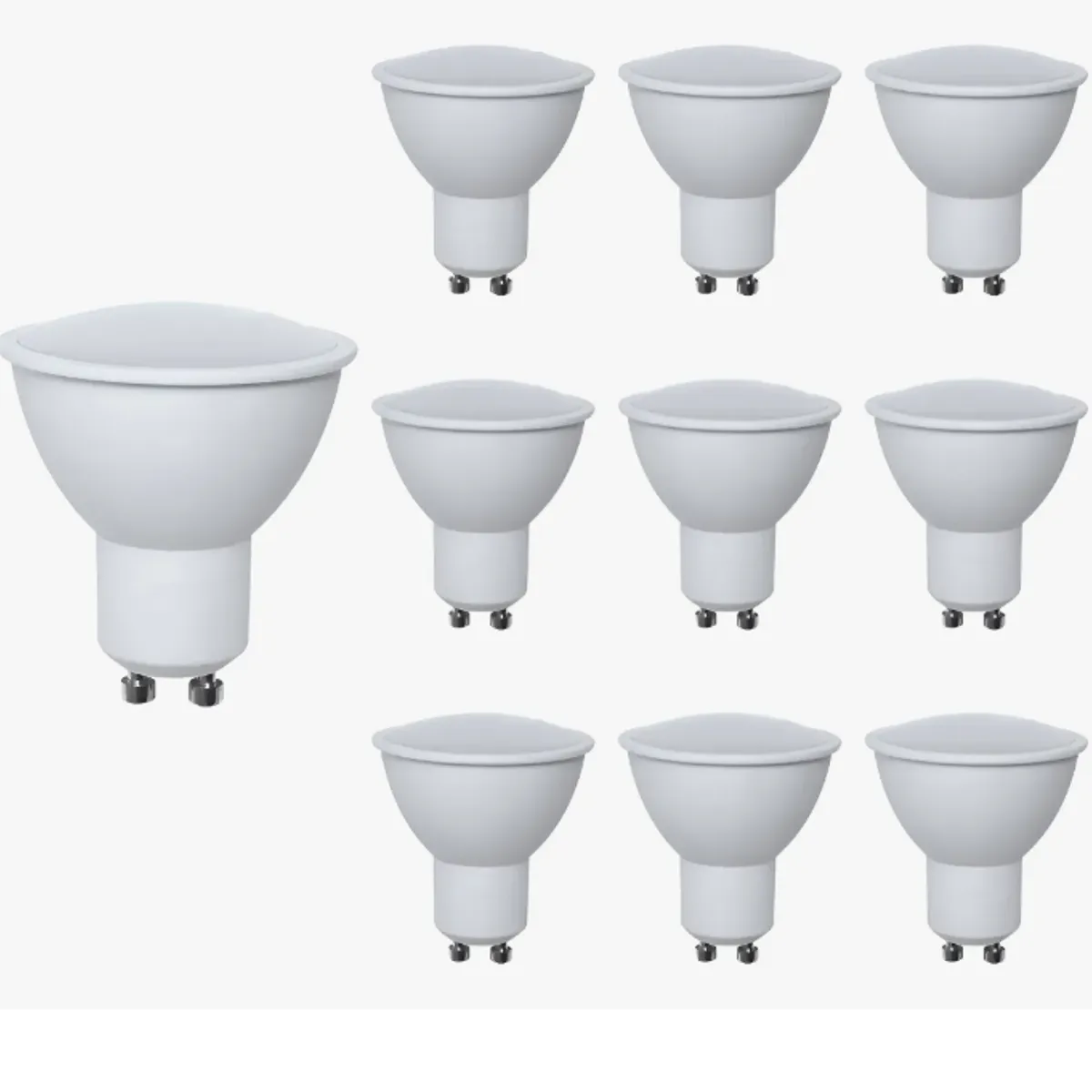 WANT - Pack 10 Ampolleta Gu10 100 6W 3000k