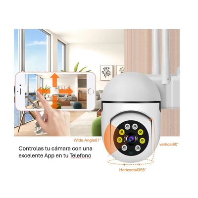 Imagen 2 del producto Cámara Seguridad Exterior IP WIFI Full HD Robótica Domo IP600 2MP Pack 2 unidades