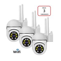 Cámara Seguridad Exterior IP WIFI Full HD Robótica Domo IP600 2MP Pack 3 unidades