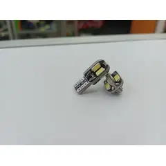 GENERICO - Par ampolletas led T10 W5W colita de pez antierror canbus 8led 12v