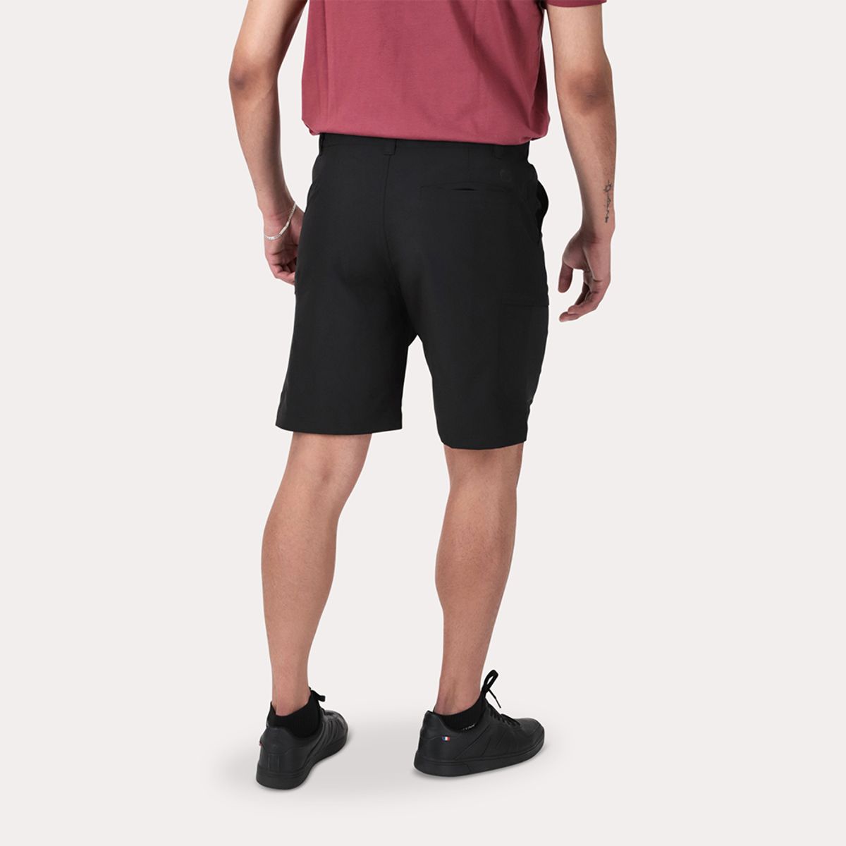 GANGSTER - Bermuda Elasticado Ferry Negro Gangster