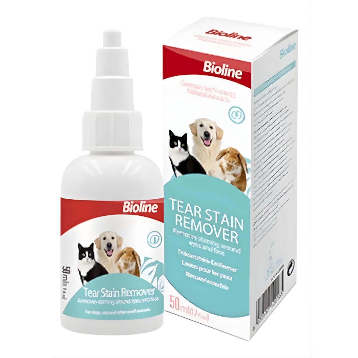 BIOLINE - Removedor Manchas De Lágrimas Para Mascotas 50 Ml