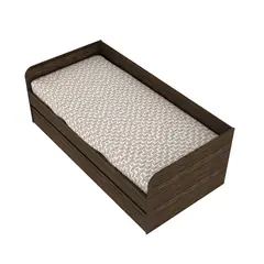 TECNOMOBILI - SOFÁ-CAMA NOGAL SIN COLCHONES CM8032