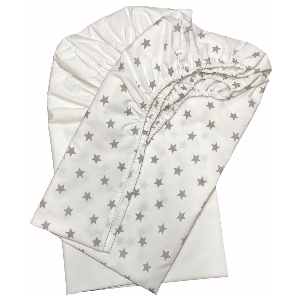 HASELNUSS - Pack sabanas bajeras P. Play  estrellas grises