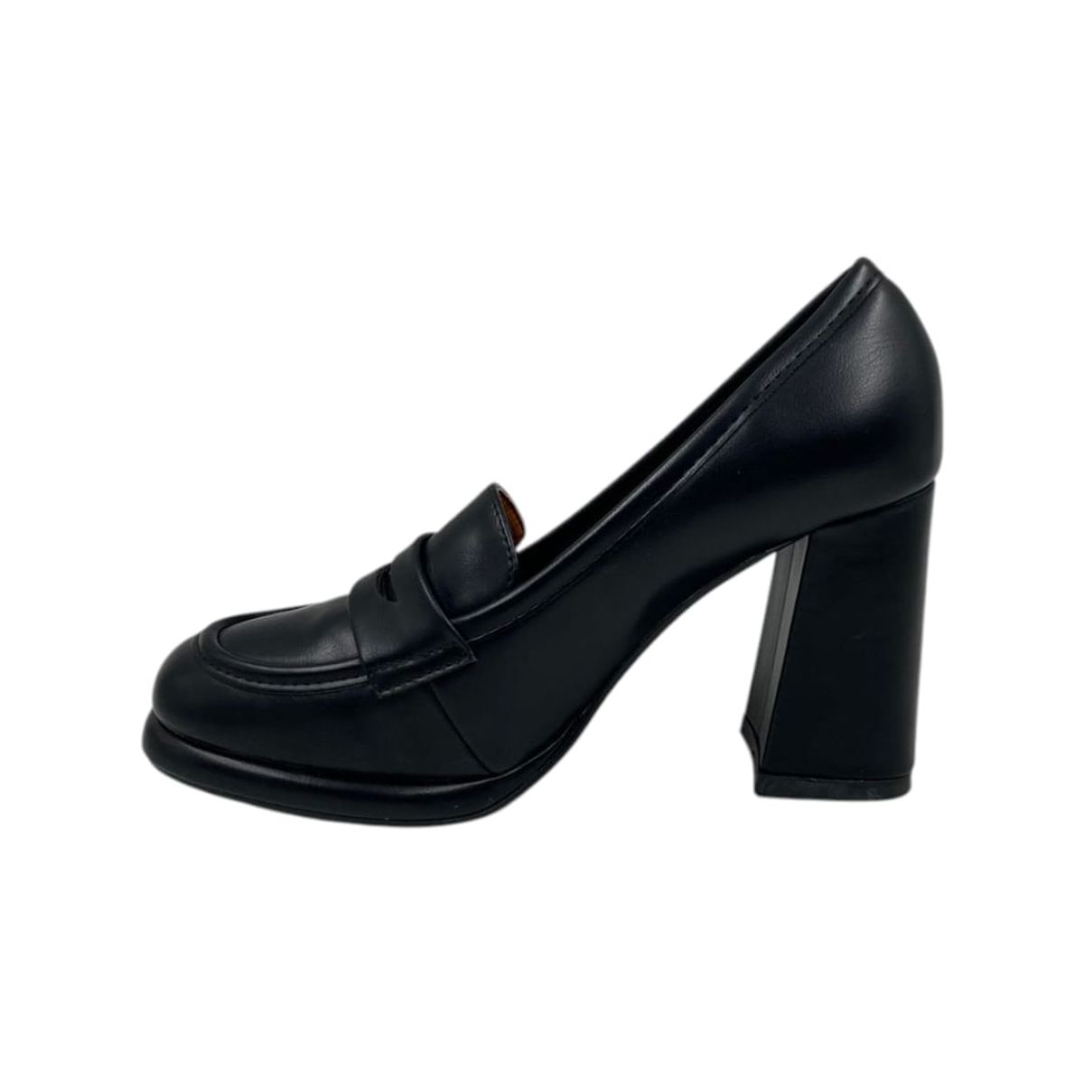HERIEL - Mocasín Negro Taco Mujer