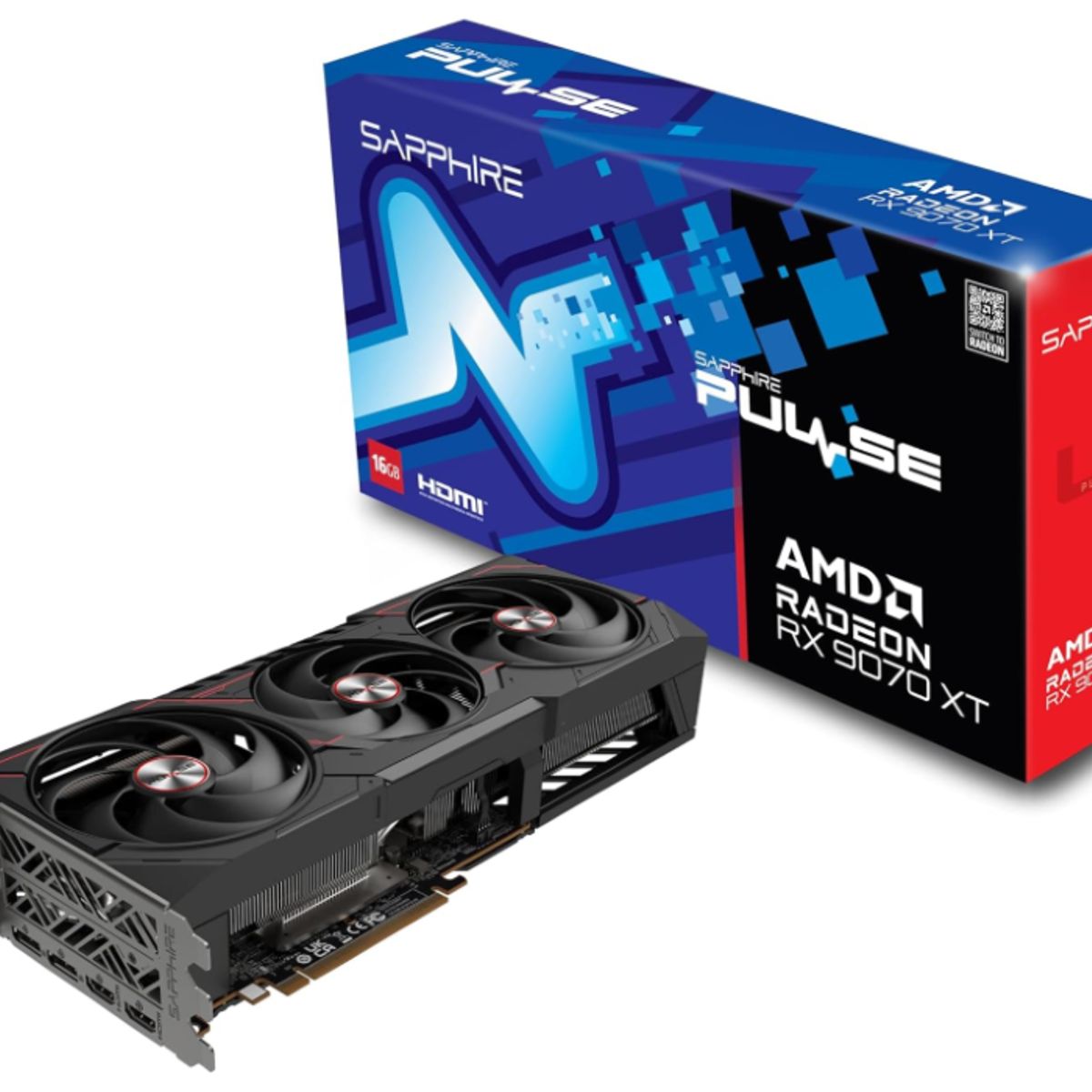 SAPPHIRE - Tarjeta de Video - Sapphire Pulse AMD Radeon  RX 9070XT 16G