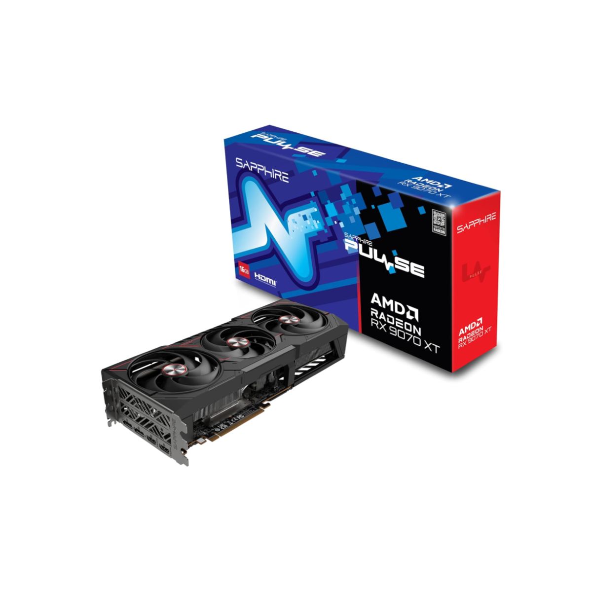 SAPPHIRE - Tarjeta de Video - Sapphire Pulse AMD Radeon  RX 9070XT 16G