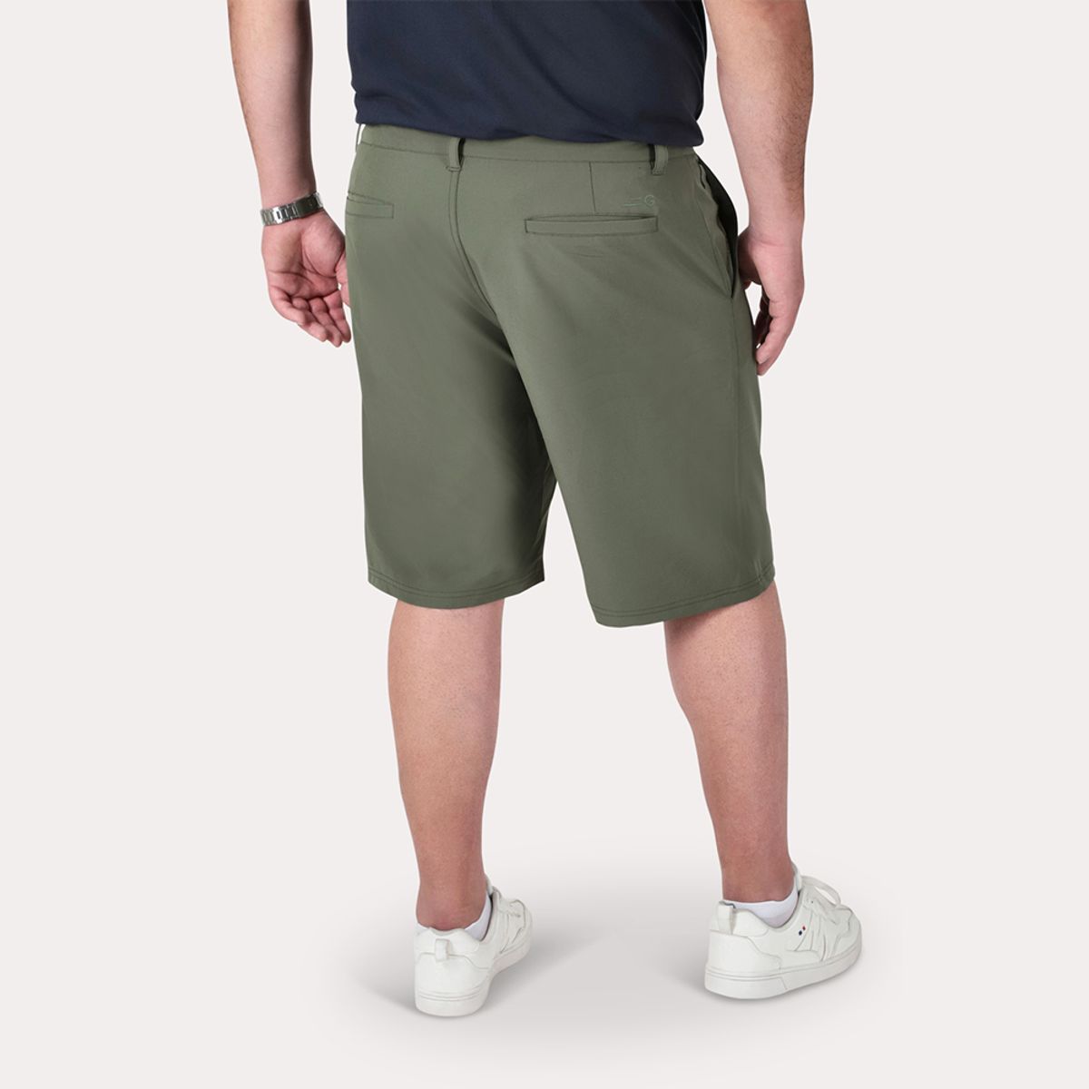 GANGSTER - Bermuda Elasticado Hall Negro Gangster