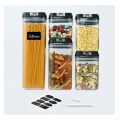 GENERICO - Contenedores Alimento Hermeticos Set 5 Piezas Cierre Facil