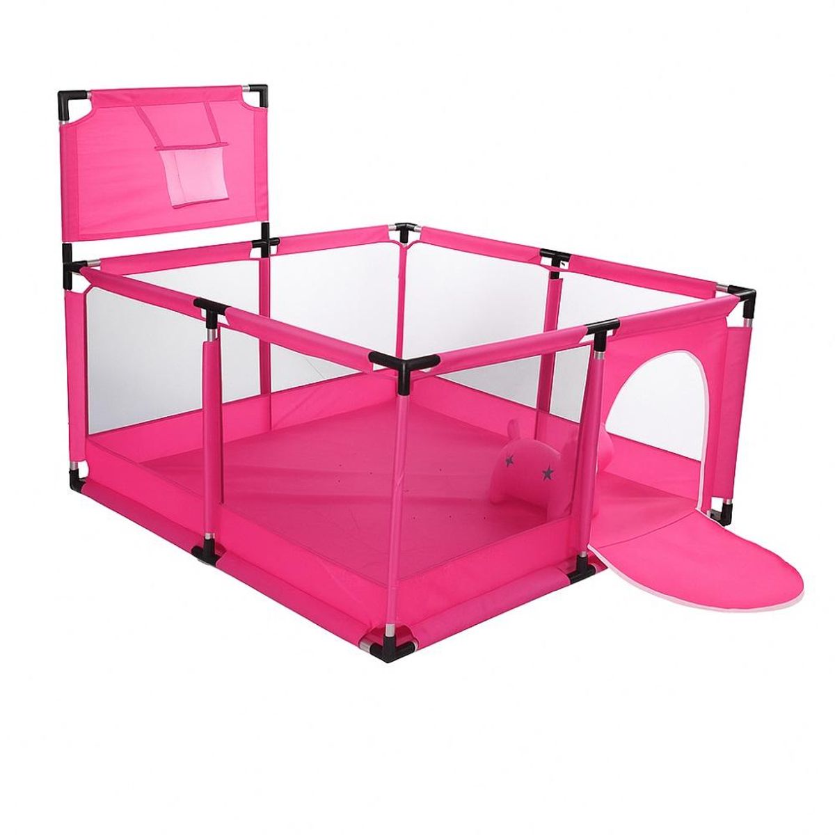 GENERICO - Corral Infantil 128cm con Aro de Básquet y Puerta Segura