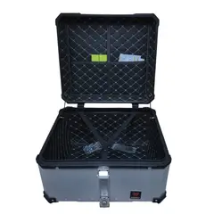 GENERICO - RIDEWOLF 0712-100 Maleta Top Case 100L Plata para Moto