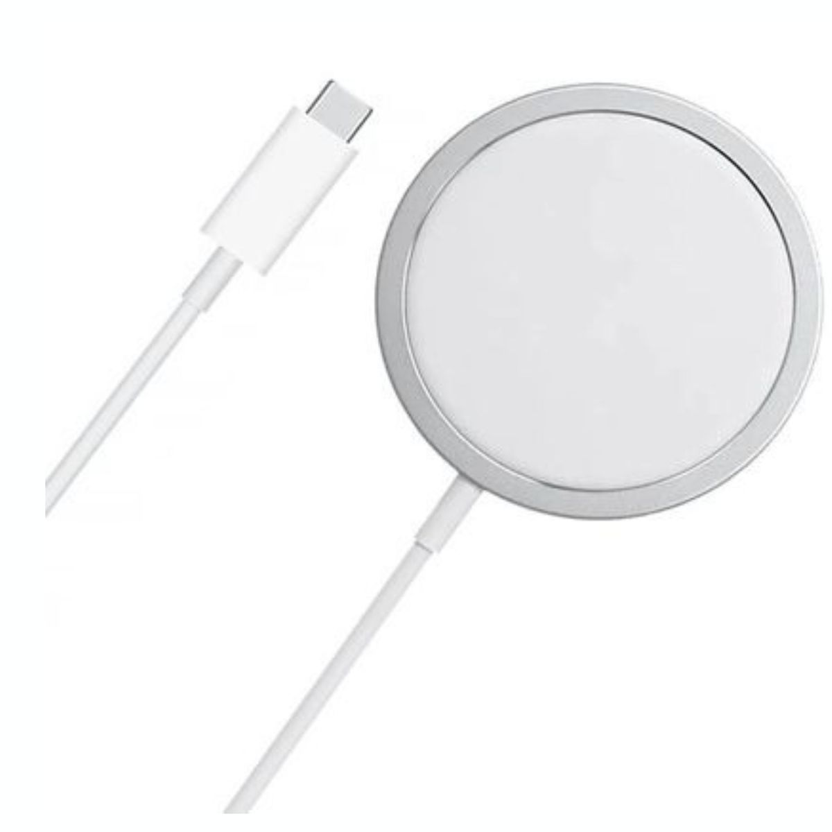 GENERICO - Cargador Magnético Inalámbrico  Blanco 15W MAXAM