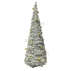 EKOL TACTICA MILITAR - Árbol De Pascua Premium 2.10 M Pino De Navidad Plegable Nevado Adornos