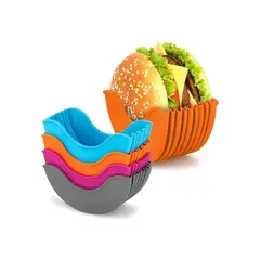 GENERICO - Soporte Silicona Molde Hamburguesas Donas Sándwich Sin Bpa