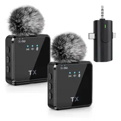 GENERICO - Micrófono inalámbrico F11 3x1 para iPhone Android y cámara Profesional