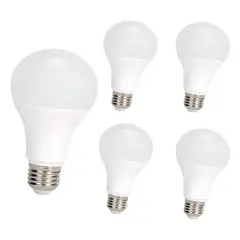 WANT - Pack 5 Ampolletas E27 9W 3000K Cálido