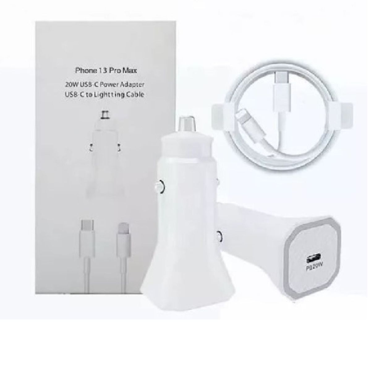 GENERICO - Cargador De Auto 20w Usb C compatible  iphone