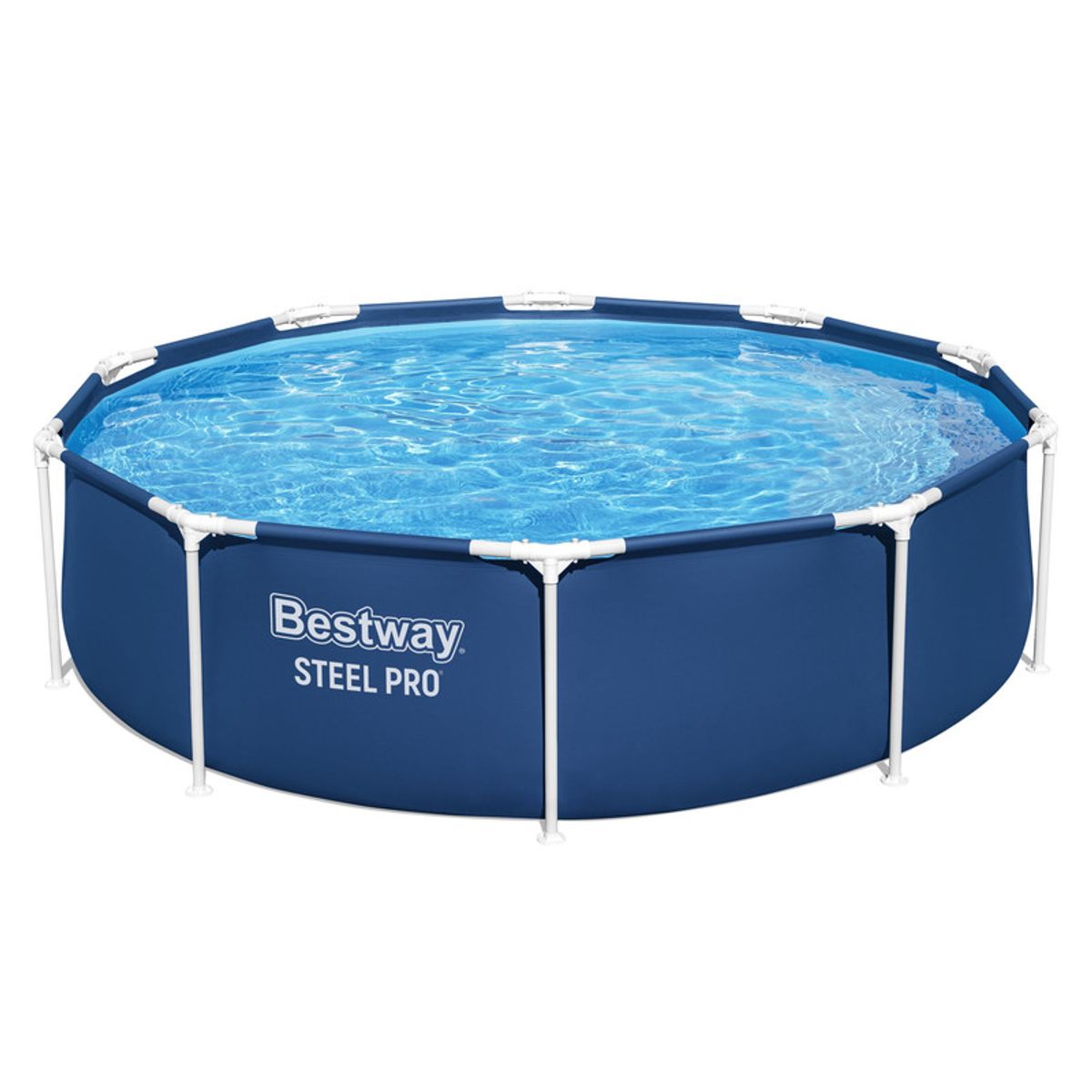 BESTWAY - Piscina estructural redonda 305x76 cm azul Steel pro Bestway
