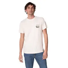 LENGA - Polera Hombre Algodón Orgánico Circuito W Las Torres UV