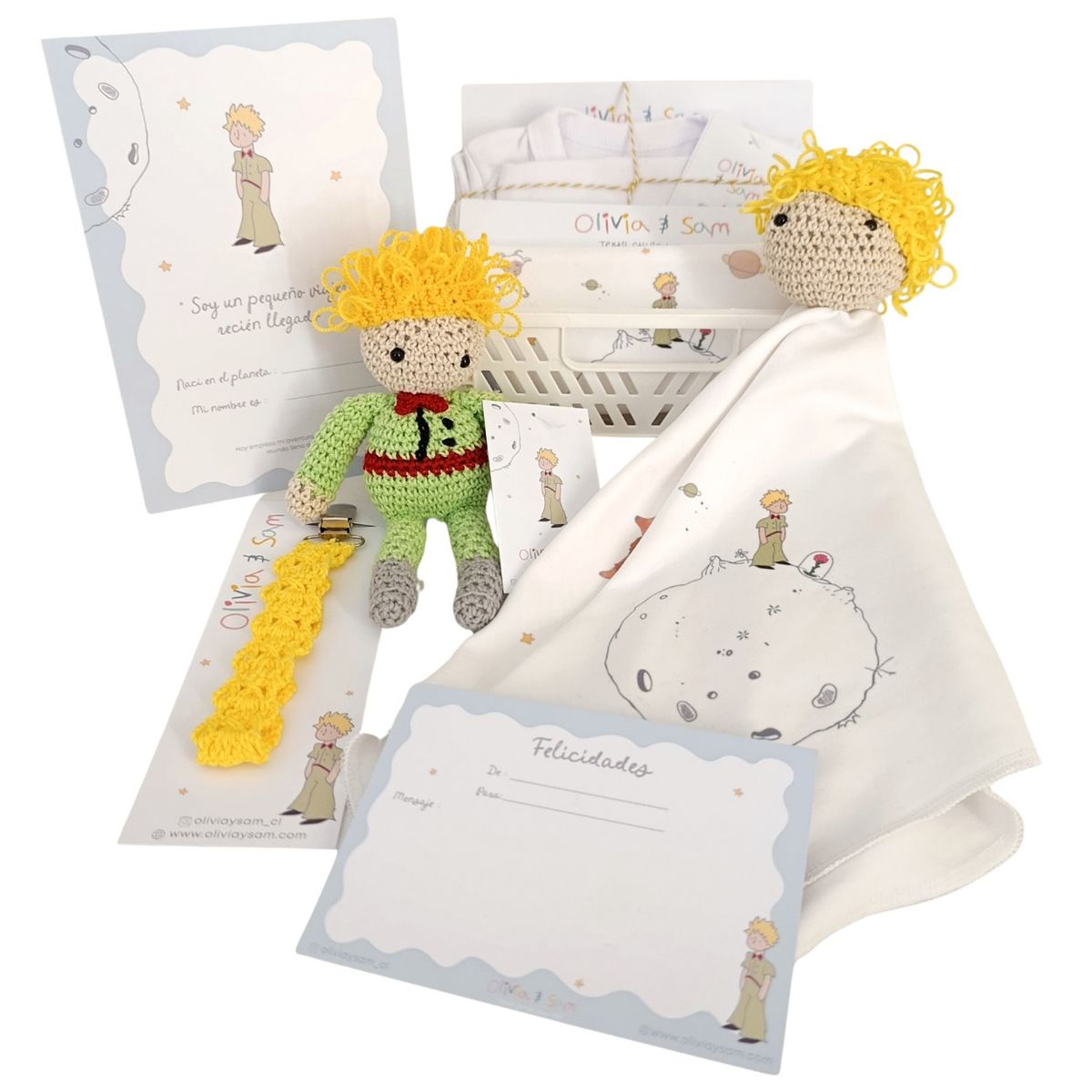 OLIVIA Y SAM - CAJA REGALO BABY SHOWER EL PRINCIPITO