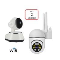 Cámara Seguridad Interior/Exterior IP WIFI Full HD Robótica Pack 2 unidades