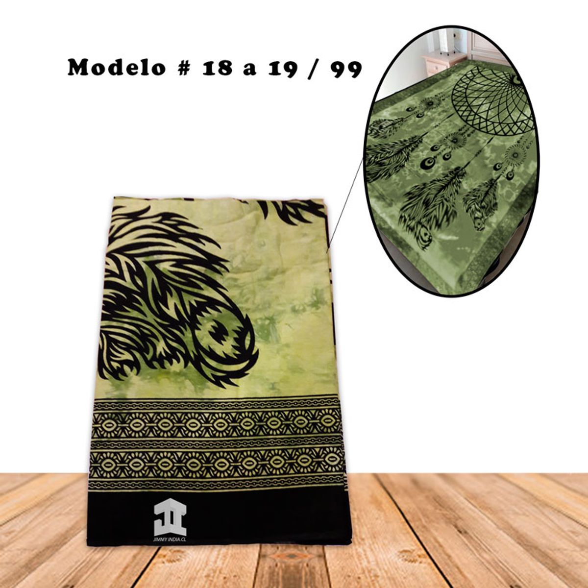 GENERICO - Cubrecama De Algodon Con Diseño # 18 a 19 / 99