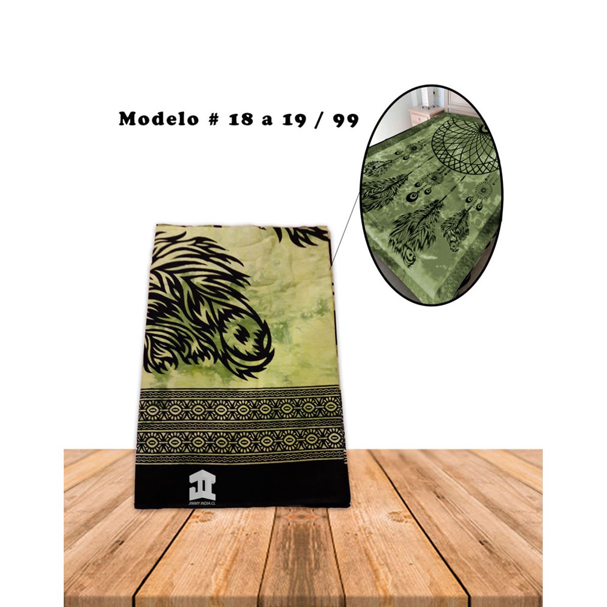 GENERICO - Cubrecama De Algodon Con Diseño # 18 a 19 / 99