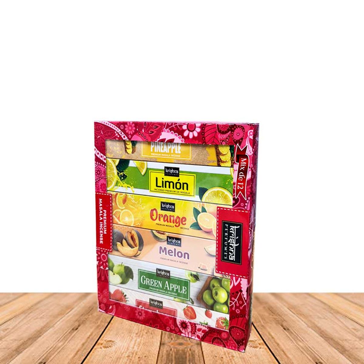GENERICO - Incienso Krishna Premium Set Frutal de 12